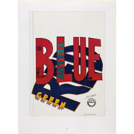 Blau - Gelb - Grün -Rot