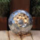 Buitenlamp - "Globe" gegalvaniseerd - eigentijds tuinornament - set van drie