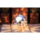 Outdoor Lamp - "Globe" galvanised - contemporary garden ornament - set of three