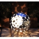 Outdoor Lamp - "Globe" galvanised - contemporary garden ornament - set of three