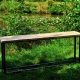 Tuinmeubilair - "Firewood Bench" - uniek tuinornament voor houtkachel