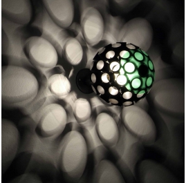 Interior Lamp - "Virus" with shadow projection - unique contemporary ornament