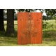 Stahl Gartenmauer - "Diptych Birds" - Moderne Außenverzierung - 150 × 195 cm