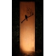 Steel Garden Wall - "Bird" - Modern Outdoor Ornament - 54×195 cm