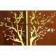 Stahl-Gartenmauer - "Diptychon Baum" - Modernes Outdoor-Ornament - 150 x 195 cm