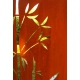 Steel Garden Wall - "Bamboo" - Modern Outdoor Ornament - 75 × 195 cm