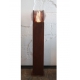 Steel Column and Garden Torch "Cube" - Handmade - unique art object