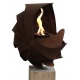 Oak Column and Garden Torch - "Ammon" - Small - Handmade