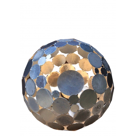 Buitenlamp - "Globe" - Gegalvaniseerd - ART - tuindecoratie - 55cm