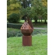 Firepit "Drop" With Angled Pedestal - Small