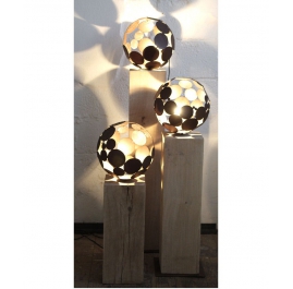 Indoor Lamp on OAK stand - Iron Oxide