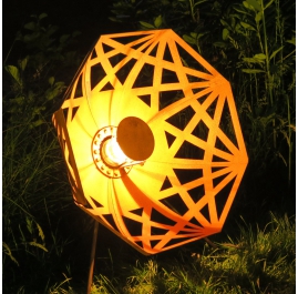 Außenlampe - "Regenschirm" (Beta) - Rusty - ART - Gartendekoration - 70cm