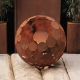 Außenlampe - "Globe" - Eisenoxid - ART - Gartendekoration