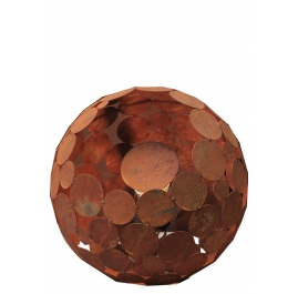 Outdoor Lamp - "Globe" - Iron Oxide - ART - Garden Decoration