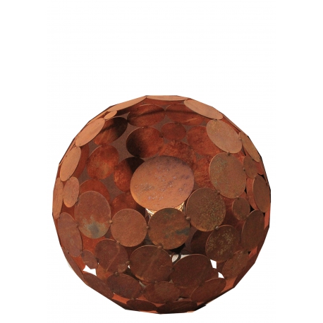 Outdoor Lamp - "Globe" - Iron Oxide - ART - Garden Decoration