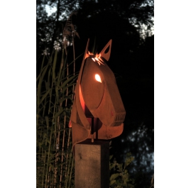 Outdoor tuinfakkel - "Paard" - hedendaagse sculptuur