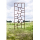 Stalen tuinmuur - "Triptychon plant beklimming" - outdoor ornament - 215×195 cm