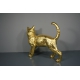 Golden cat pair 24 Karat gilded