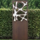 Steel Garden Wall - "Pond 1" - Modern Outdoor Ornament - 75 x 195 cm