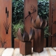 Fireplace - "Base Plate 60x60cm" - Modern Outdoor Ornament