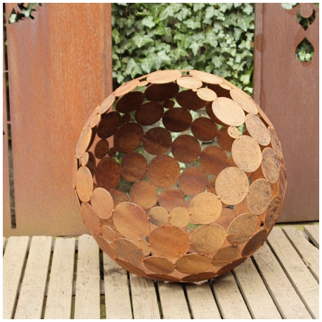 Feuerstelle/Dekoration - "Kugel" D40cm  - Moderne Außenverzierung