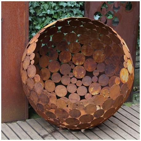 Feuerstelle/Dekoration - "Kugel" D75cm  - Moderne Außenverzierung