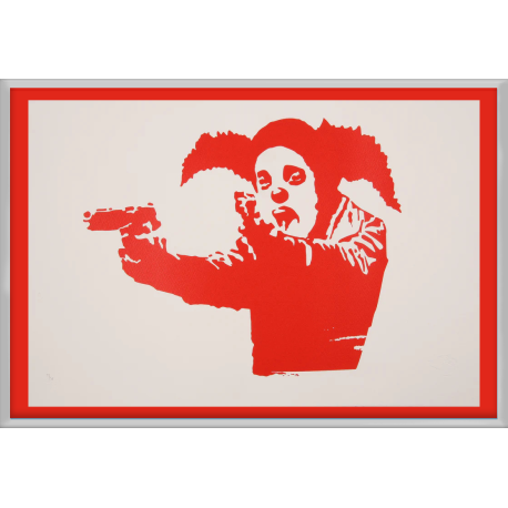 Banksy - Green Clown Skateboards / Document - Screen print, certified and limited