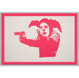 Banksy - Green Clown Skateboards / Document - Screen print, certified and limited