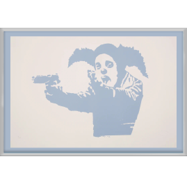 Banksy - Green Clown Skateboards / Document - Screen print, certified and limited
