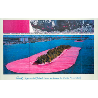 Christo - Surrounded Islands, 1983 - color offset - Miami/Florida