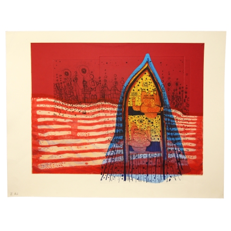 Hundertwasser, Friedensreich - The Rocket, 1988 - HWG 101 - Color Variant