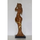 Prof. Fuchs, Ernst - Mrs. Lot - polymer art casting on granite base, partially gilded, signed