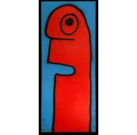 Noir, Thierry - Balthazar is delayed - mixed media on wood - hand signed