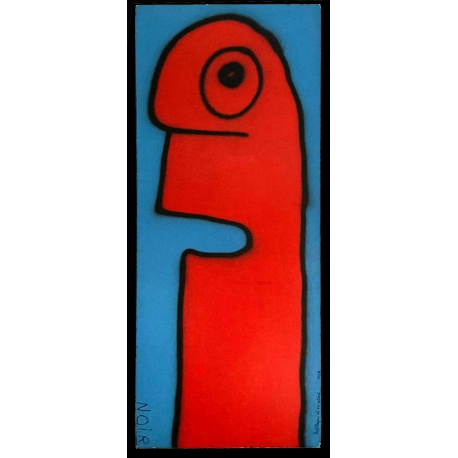Noir, Thierry - Balthazar is delayed - mixed media on wood - hand signed