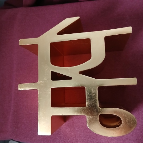 Indiana, Robert - LOVE/PREM - ceramic sculpture - signed