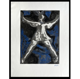 Marini, Marino - Dancer - color etching - hand monogrammed e.a.