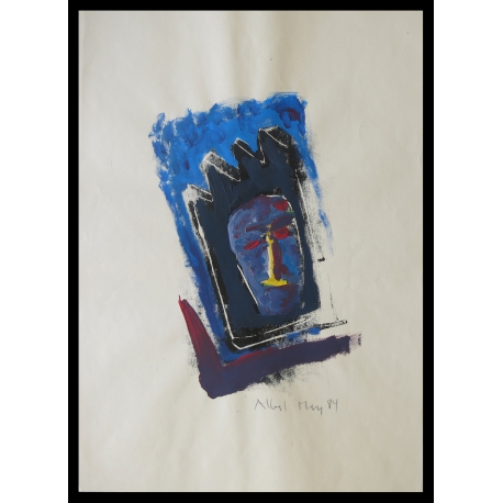 Merz, Albert - Monotype I - 1984, hand-signed unique piece