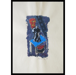 Merz, Albert - Monotype III - 1984, hand-signed unique piece
