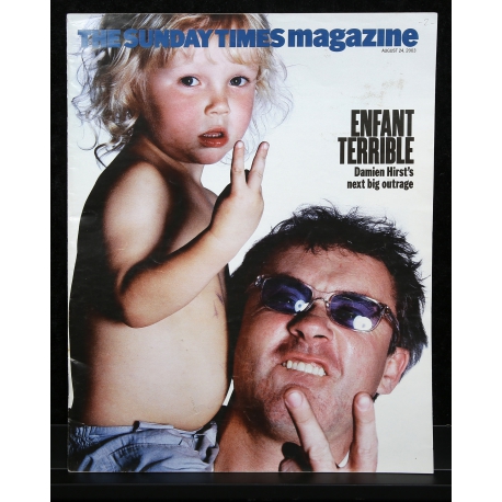 Hirst, Damien - The Sunday Times Magazine - 2 x hand signed