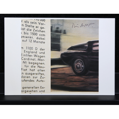 Richter, Gerhard - Alfa Romeo - postcard - hand signed