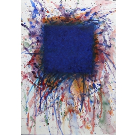 Berner, Bernd -untitled - 1988 - gouache on laid paper - hand signed