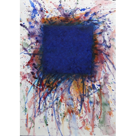 Berner, Bernd -untitled - 1988 - gouache on laid paper - hand signed