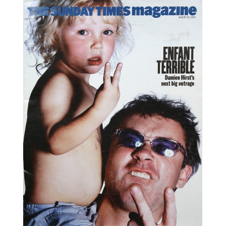 Hirst, Damien - The Sunday Times Magazine - 2 x hand signed
