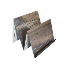 Silver Magazine Rack — Modern Metal Design