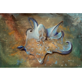 Octopus Painting by Bekim Resing