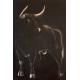 Bull Painting Black- by Resing