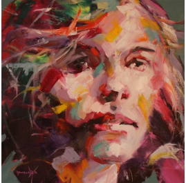 Girl Contemporary Painting by Bekim Resing