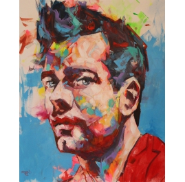 Woman with Hat Contemporary Painting by Bekim Resing