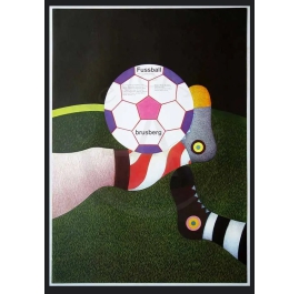 Genkinger, Fritz - football- color offset lithograph