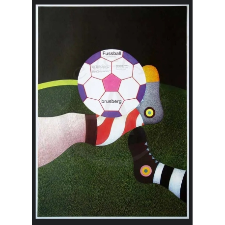 Genkinger, Fritz - football- color offset lithograph